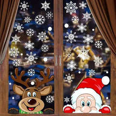 4 Sheets Christmas Window Clings
