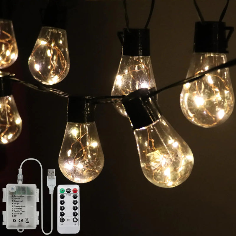 Battery Operated 20 Hanging Bulb
