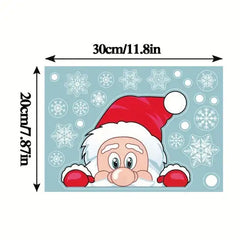 4 Sheets Christmas Window Clings